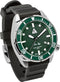 Cressi Sea Lion Paraggi Edition - Automatikuhr - 30 ATM - Saphirglas - Edelstahlgehäuse - Kautschukarmband - Wasserdicht tot 300 m - Silber/Grün 44 mm
