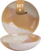 Palmer Bord diep Beach 22 cm Beige Stoneware 2 stuks