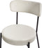 Set van 2 eetkamerstoelen ALLISON Bouclé Wit