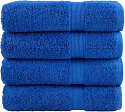 vidaXL - Badhanddoeken - SOLUND - 4 - st - 600 - g/m² - 100x150 - cm - blauw