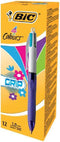 Balpen bic 4 kleuren grip fashion