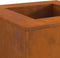 vidaXL - Vuurkorf - Vierkant - 60x60x30 - cm - Verweerd - Staal