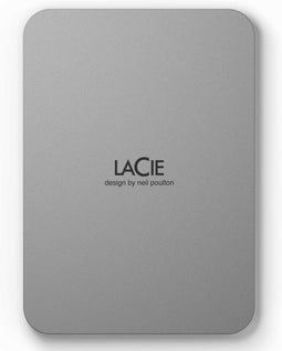LaCie Mobile Drive (2022) - Externe Harde Schijf - 4 TB - USB-C - Zilver