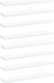 vidaXL - Wandschappen - 8 - st - 40x10x1,5 - cm - bewerkt - hout - wit