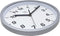 nXt - Wandklok - 20cm - Plastic - Zilver - 'Easy Small'