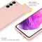 Accezz Liquid Silicone Backcover - Samsung Galaxy S22 - Schokabsorberend - Roze