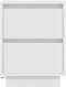 vidaXL - Nachtkastje - met - LED-verlichting - 38x34x50 - cm - wit