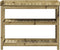 vidaXL - Oppottafel - met - schappen - 108x45x86,5 - cm - geïmpregneerd - hout