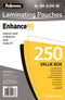 Fellowes lamineerhoezen A4 80 micron glanzend voordeelpak 250 stuks