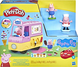 Play-Doh Peppa's IJsjes Speelset - Boetseerklei - Inclusief 5 potjes - Peppa Pig