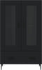 vidaXL - Hoge - kast - 69,5x31x115 - cm - bewerkt - hout - zwart