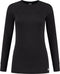ThermoShirt Dames - Thermo Ondergoed - Slimfit - Zwart - Maat S