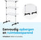BRASQ Droogtoren - Inklapbaar - Drooglengte 36 Meter - Wieltjes en Kledinghangers - 77x73x140 cm