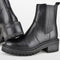 PS Poelman Klara - Chelsea boots - Chunky zool 5,5 cm - Zwart - Maat 38