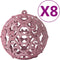 vidaXL - 100-delige - Kerstballenset - roze