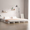 vidaXL - Palletbed - massief - grenenhout - wit - 180x200 - cm - 6FT - Super - King