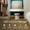 Mirlux Hollywood Spiegel 80x60CM - 2 Bluetooth Speakers - Dimbaar LED Licht - 10x Zoom - Rosé Goud