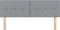 vidaXL - Hoofdbord - met - Knoppen - Lichtgrijs - 160 - cm - Stoffering