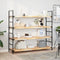 vidaXL - Wandschap - zwevend - 160x40x4 - cm - onbehandeld - massief - acaciahout