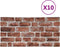 vidaXL-10-st-Wandpanelen-3D-donkerbruine-baksteen-EPS