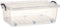 Opbergdoos op Wielen Transparant Plastic 30 L 40 x 20,5 x 63 cm (6 Stuks)