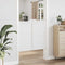 vidaXL - Draaideuren - louvre - design - 2 - paar - 100x100 - cm - wit