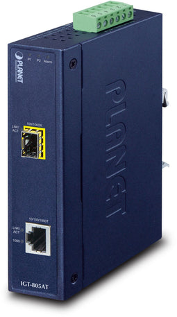 Planet IGT-805AT - Media Converter - 1000 Mbit/s - Zwart