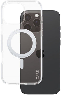 PanzerGlass CARE - iPhone 16 Pro Max - Feature Case met Kickstand - Transparant