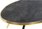 Bijzettafel DKD Home Decor Kristal Staal (110 x 50 x 41,5 cm)
