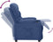 vidaXL Fauteuil verstelbaar stof blauw