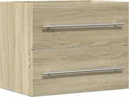 vidaXL - Wastafelkast - 60x38,5x48 - cm - spaanplaat - sonoma - eikenkleurig