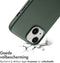 Accezz iPhone 14 - MagSafe Leather Backcover - Echt leer - Donkergroen
