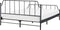 MAURESSAC - Tweepersoonsbed - Zwart - 160 x 200 cm - Metaal