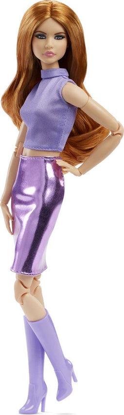 Barbie Looks - Rood haar met paarse outfit - Barbiepop