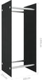 vidaXL - Haardhoutrek - 40x35x100 - cm - gehard - glas - zwart