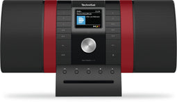 TechniSat MULTYRADIO 4.0 SE - Internetradio DAB+ FM - Bluetooth Spotify - Zwart/Rood