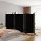vidaXL - Kamerscherm - met - 6 - panelen - 520x180 - cm - stof - zwart