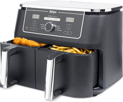 Ninja Foodi AF400EU - Dubbele Airfryer XXL - 9.5 Liter - 2470 Watt - Dual Zone Technologie