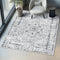 tectake® Dalia - Vintage design tapijt - Laagpolig - Wasbaar - 200x274cm - grijs