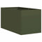 vidaXL - Plantenbak - 40x80x40 - cm - koudgewalst - staal - olijfgroen