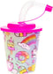 LG-Imports Beker met Deksel en Rietje Eenhoorn, 12st.
