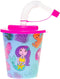 LG-Imports Beker met Deksel en Rietje Zeemeermin, 12st.