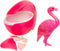 Lg-imports Flamingo-ei Magisch 6 X 4 Cm Roze