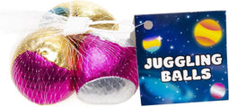 Lg-imports Jongleerballen Space Metallic 3-delig 4cm