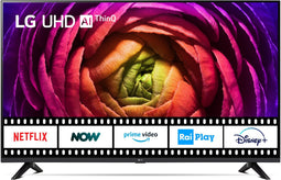 LG UR73 43 inch (buitenlands model, 6LA) Zwart