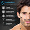 Wellshave 5-in-1 Baardtrimmer - Trimmer Baard en Lichaam - 5 Opzetstukken - Zwart Blauw
