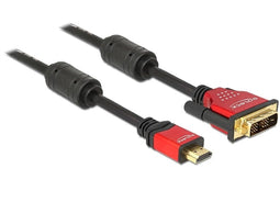 DeLOCK premium DVI-D Single Link - HDMI kabel - 3 meter - zwart