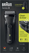 Braun Series 3 301s - Oplaadbaar Elektrisch Scheerapparaat - 3 drukgevoelige scheeronderdelen - Zwart