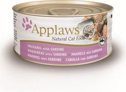 Applaws cat blik adult mackerel / sardine kattenvoer 70 gr