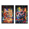 Schilderij Home ESPRIT Zwart Kat Loft 63 x 3 x 93 cm (2 Stuks)